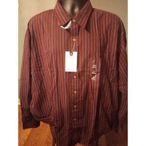 Van Heusen Studio Microtouch Cotton Shirt Mens L/S Button 18-18.5 (2XL) NEW